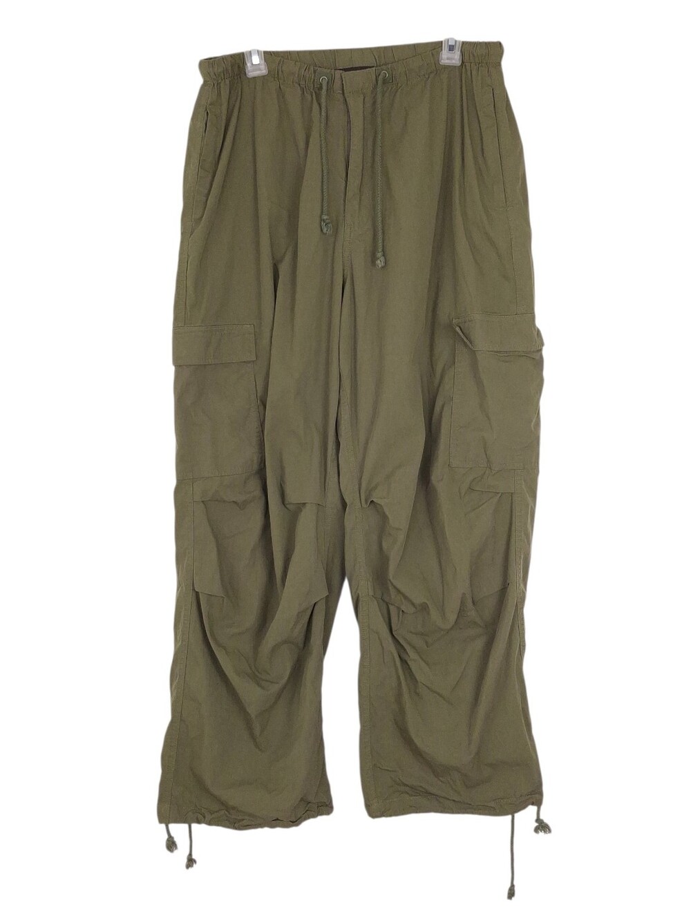 Local European parachute cargo pants baggy utility minimalist gorpcore Forest